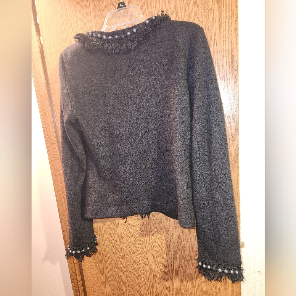 💓 3/$15 ECI New York Size Medium Black Jacket - Picture 12 of 12